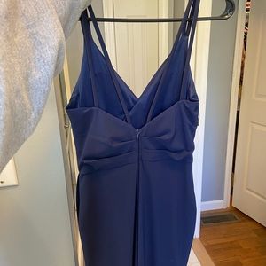 Navy blue evening gown